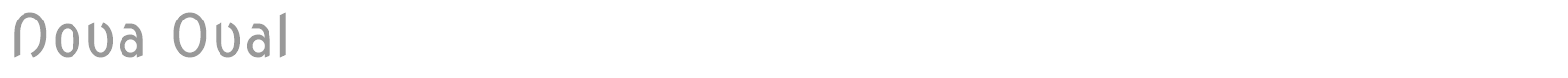 Nova Oval font preview