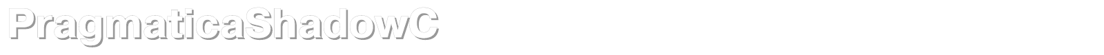 PragmaticaShadowC font preview