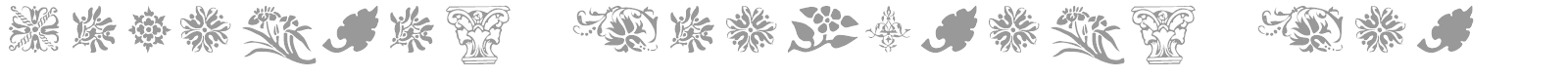Printers Ornaments One font preview