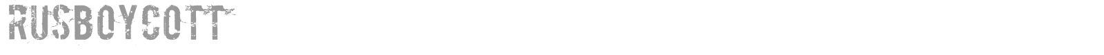 RUSBoycott font preview