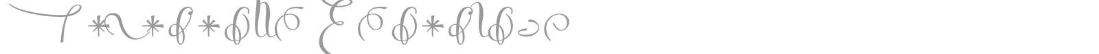 Salamander Ornaments font preview