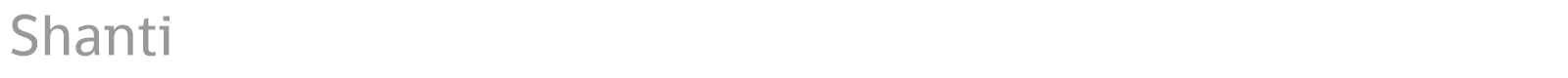 Shanti font preview
