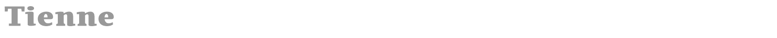 Tienne font preview