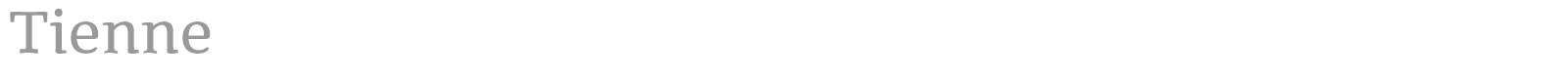 Tienne font preview