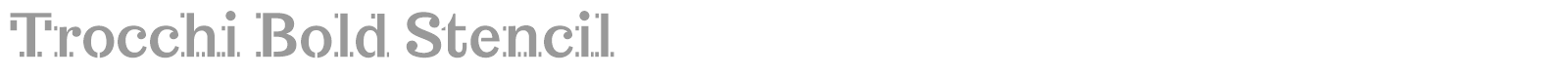Trocchi font preview