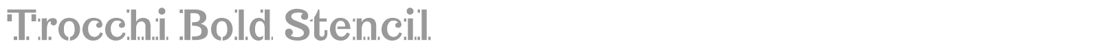Trocchi font preview