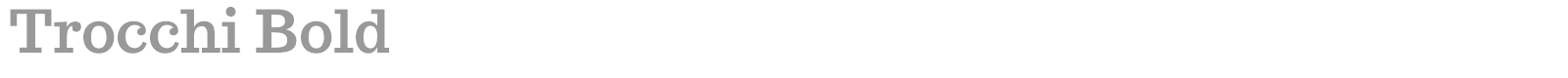 Trocchi font preview