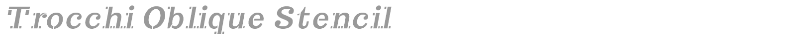 Trocchi font preview