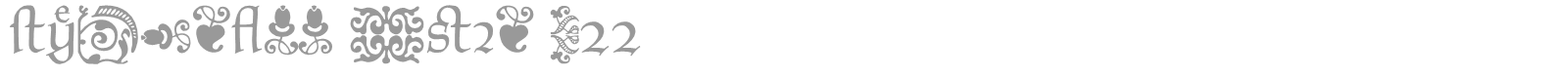 Tynxtras font preview