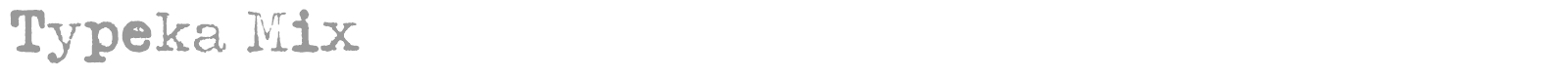 Typeka font preview