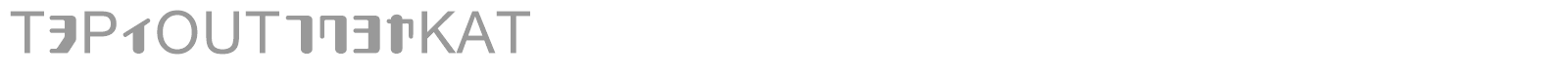 TYPEOUT2097KAT font preview