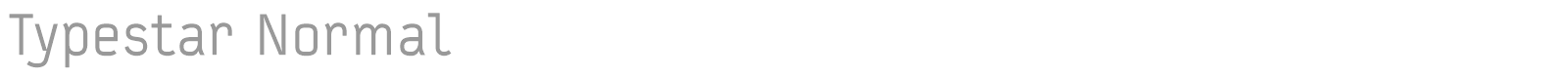 Typestar font preview