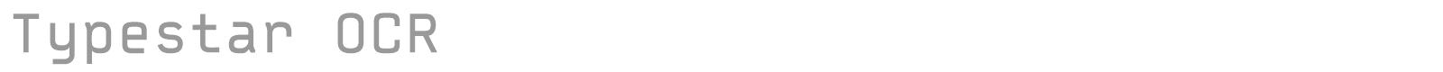 Typestar font preview