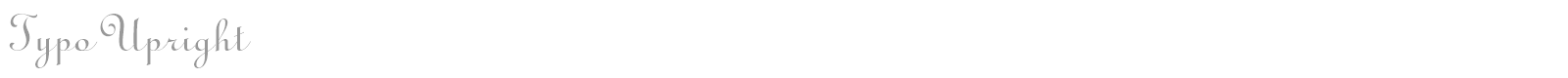 Typo Upright font preview