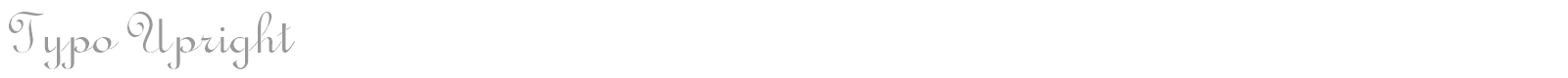 Typo Upright font preview