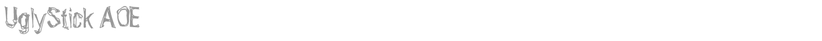 UglyStick AOE font preview
