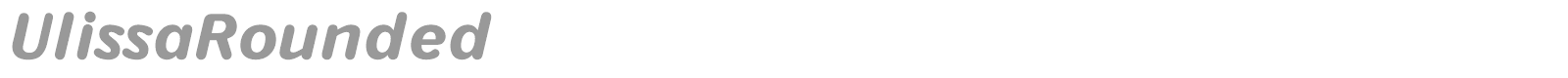 UlissaRounded font preview