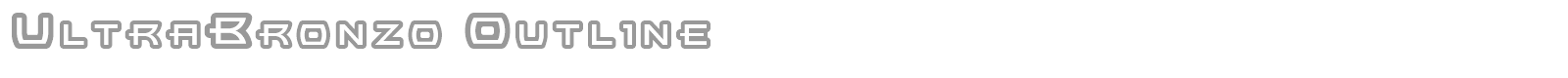 UltraBronzo font preview