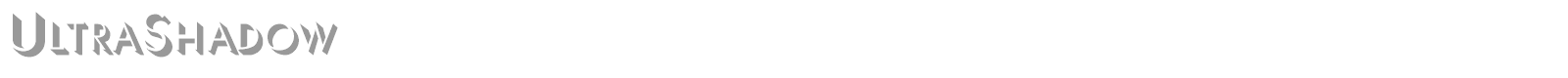 UltraShadow font preview