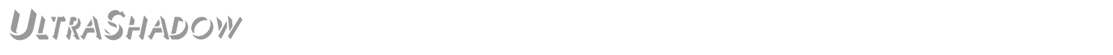 UltraShadow font preview