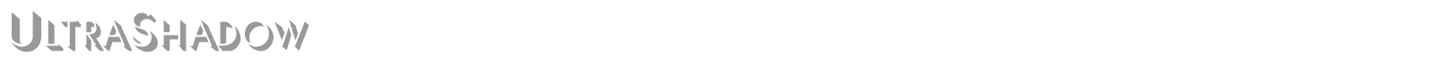 UltraShadow font preview