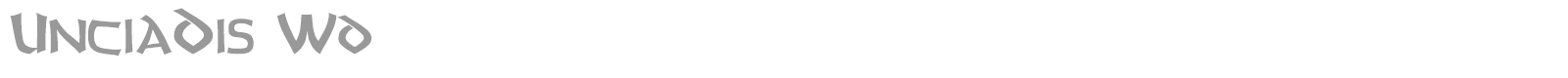 UnciaDis Bold font preview
