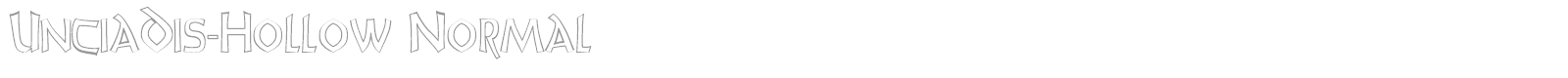 UnciaDis-Hollow Normal font preview