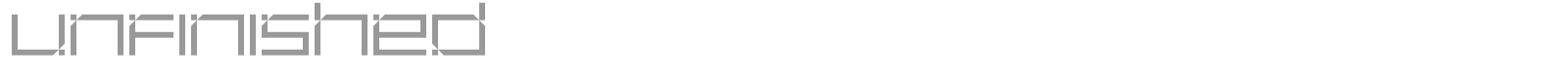 Unfinished font preview