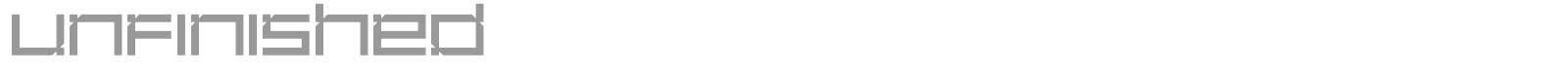 Unfinished font preview