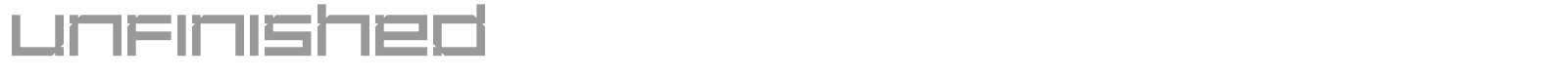Unfinished font preview