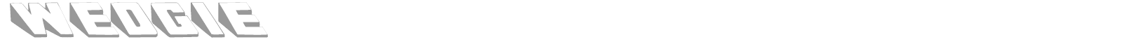 Wedgie font preview