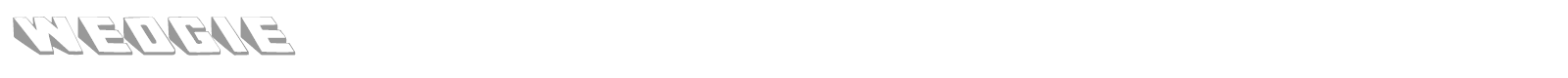Wedgie font preview