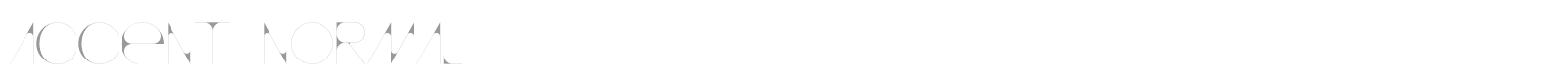 accent normal font preview
