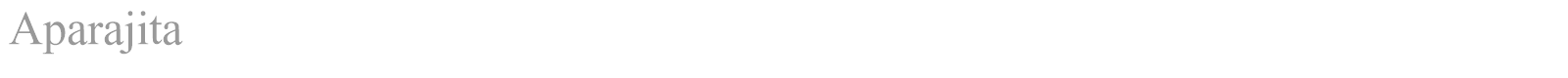 Aparajita font preview