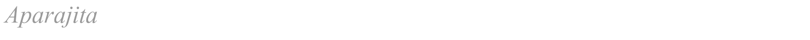 Aparajita font preview