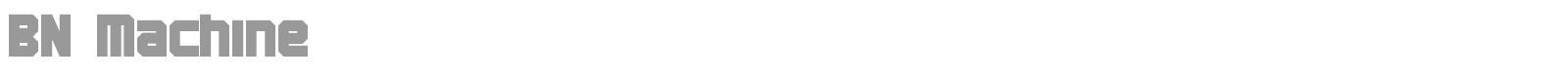 BN Machine font preview