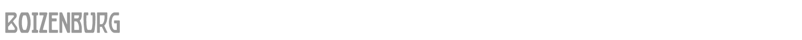 Boizenburg font preview