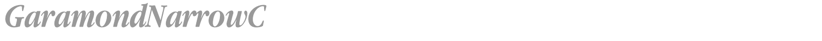 GaramondNarrowC font preview