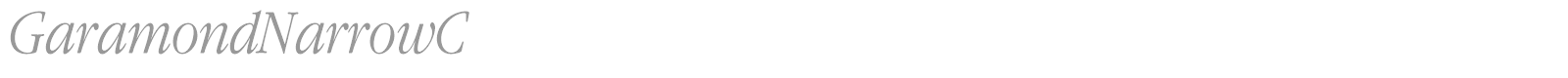 GaramondNarrowC font preview
