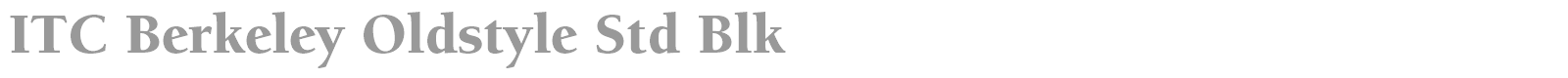 ITC Berkeley Oldstyle Std font preview