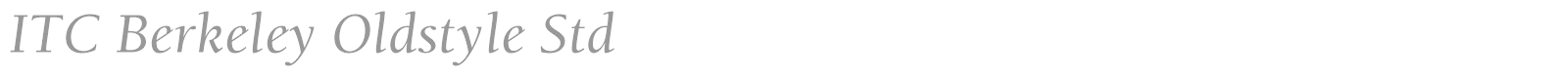 ITC Berkeley Oldstyle Std font preview