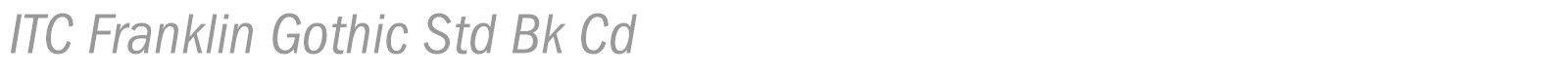 ITC Franklin Gothic Std font preview