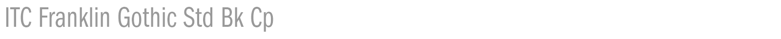 ITC Franklin Gothic Std font preview