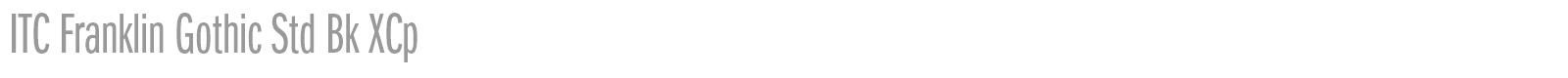 ITC Franklin Gothic Std font preview
