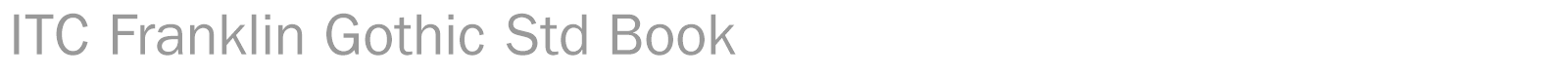 ITC Franklin Gothic Std font preview