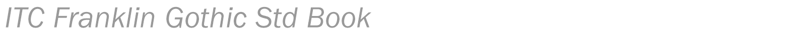 ITC Franklin Gothic Std font preview