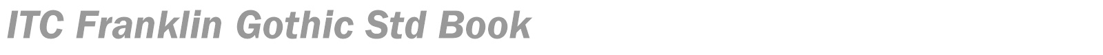 ITC Franklin Gothic Std font preview