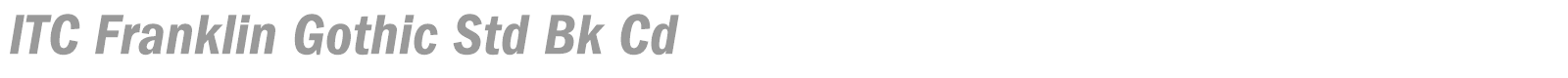 ITC Franklin Gothic Std font preview