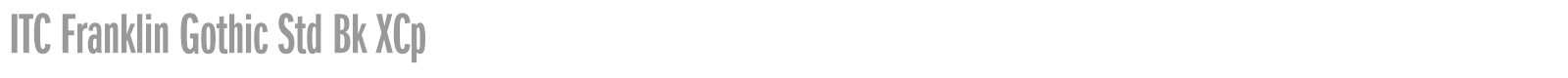 ITC Franklin Gothic Std font preview