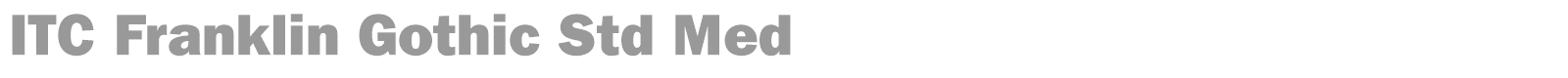 ITC Franklin Gothic Std font preview